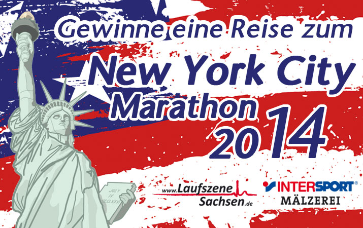 New York Marathon 2014 Gewinnspiel von Laufszene Sachsen und Intersport Mälzerei